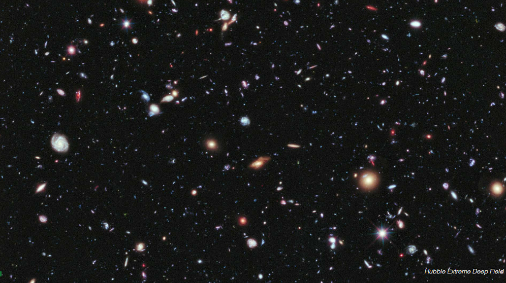 Photo from Hubble Extreme Deep Field from Jeff Filippini&amp;amp;rsquo;s presentation, Feb 2022